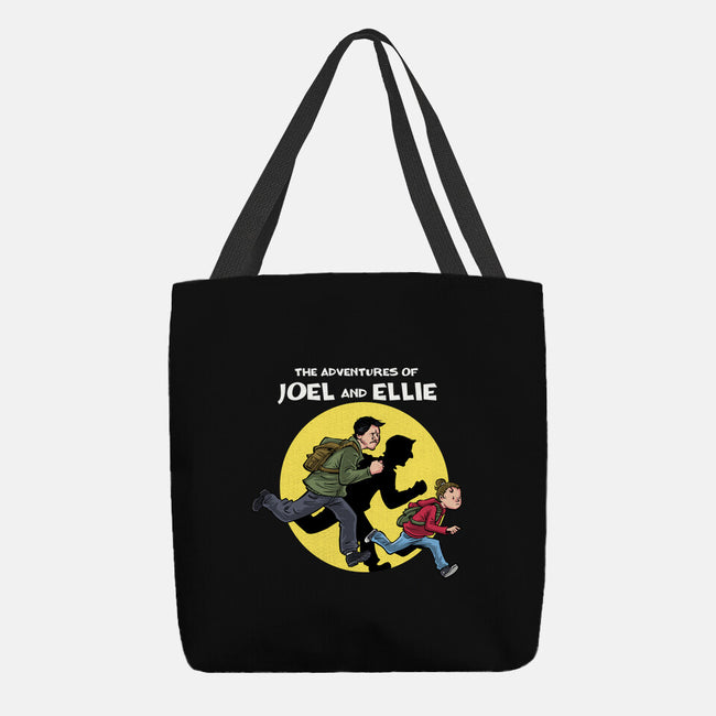 The Adventures Of Joel And Ellie-none basic tote bag-zascanauta