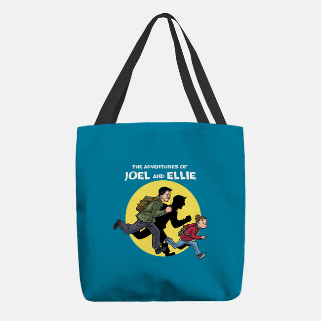 The Adventures Of Joel And Ellie-none basic tote bag-zascanauta