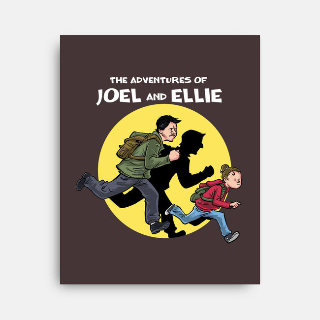 The Adventures Of Joel And Ellie-none stretched canvas-zascanauta