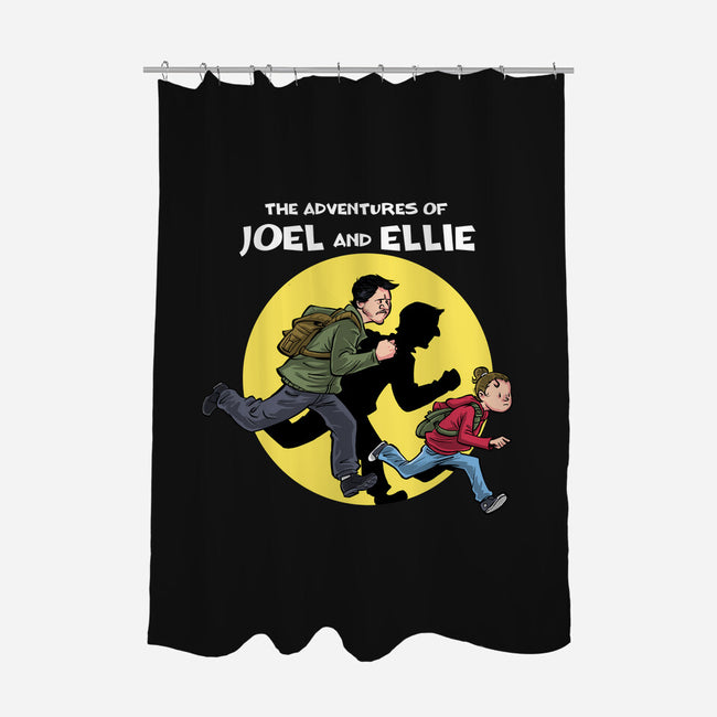 The Adventures Of Joel And Ellie-none polyester shower curtain-zascanauta