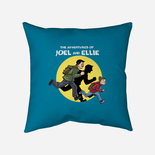The Adventures Of Joel And Ellie-none removable cover throw pillow-zascanauta