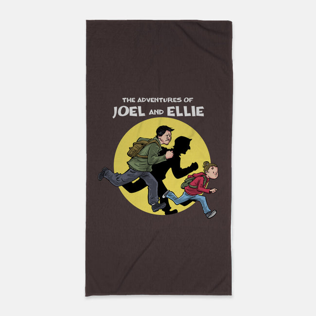 The Adventures Of Joel And Ellie-none beach towel-zascanauta