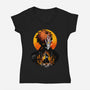 Hollow Mask Ichigo-womens v-neck tee-hypertwenty
