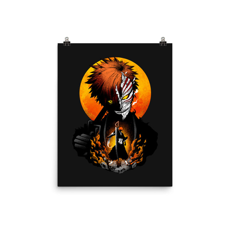 Hollow Mask Ichigo-none matte poster-hypertwenty by TeeFury