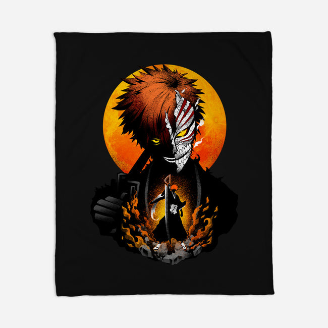 Hollow Mask Ichigo-none fleece blanket-hypertwenty