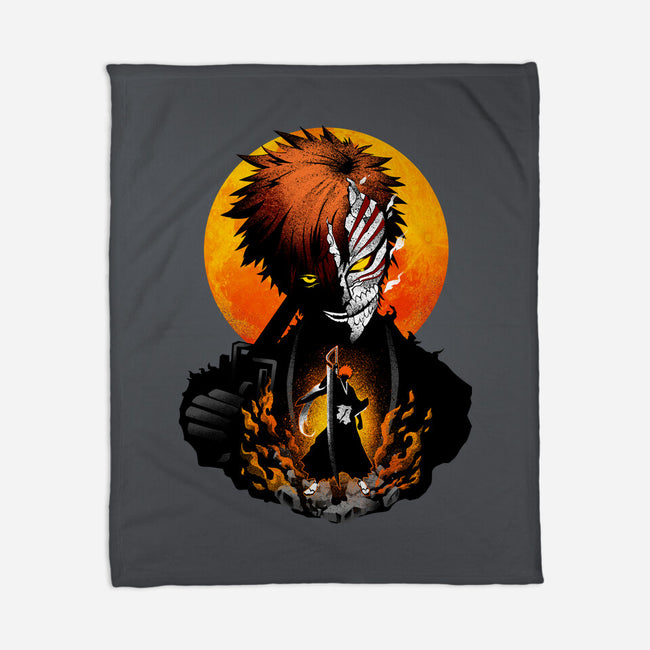 Hollow Mask Ichigo-none fleece blanket-hypertwenty