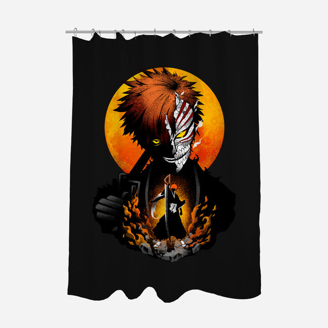 Hollow Mask Ichigo-none polyester shower curtain-hypertwenty