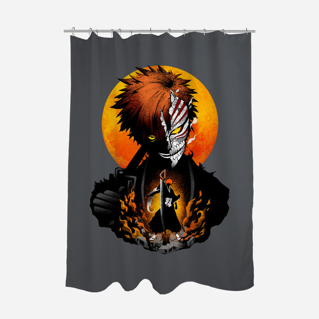 Hollow Mask Ichigo-none polyester shower curtain-hypertwenty