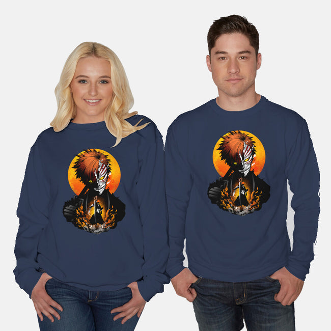 Hollow Mask Ichigo-unisex crew neck sweatshirt-hypertwenty