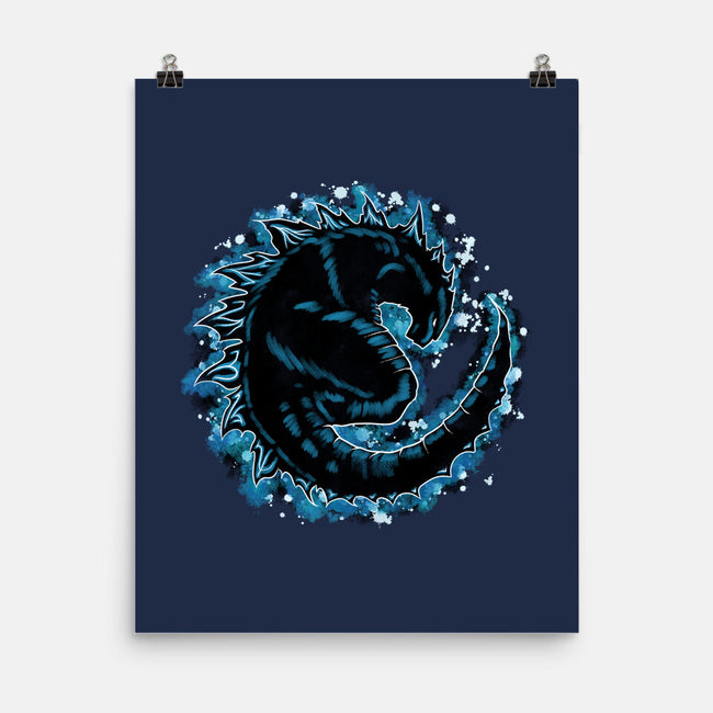 Kaiju Splash-none matte poster-nickzzarto