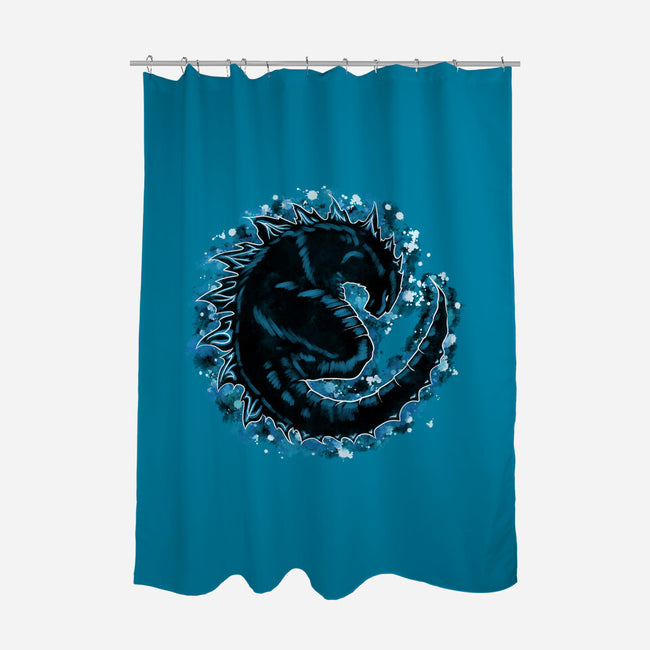 Kaiju Splash-none polyester shower curtain-nickzzarto