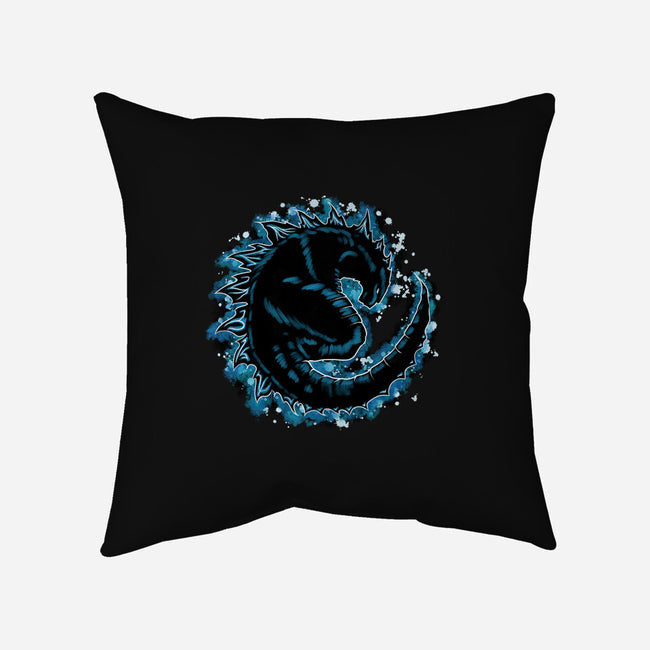 Kaiju Splash-none removable cover throw pillow-nickzzarto