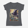 Aliens In Japan-womens v-neck tee-DrMonekers