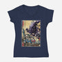 Aliens In Japan-womens v-neck tee-DrMonekers