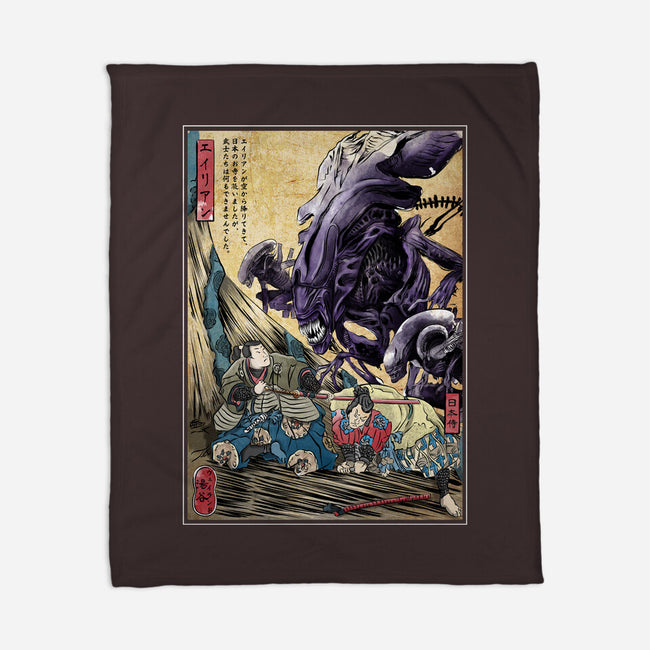 Aliens In Japan-none fleece blanket-DrMonekers