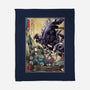 Aliens In Japan-none fleece blanket-DrMonekers