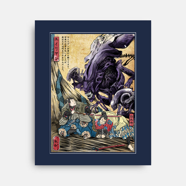 Aliens In Japan-none stretched canvas-DrMonekers