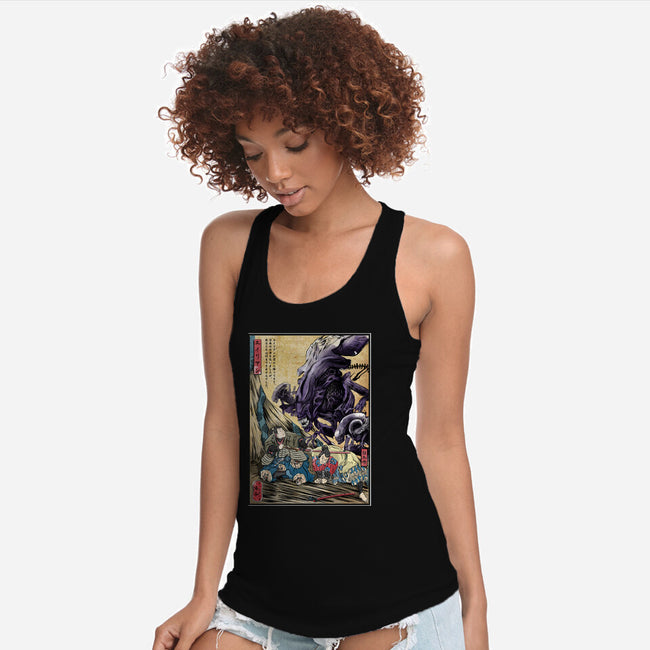 Aliens In Japan-womens racerback tank-DrMonekers