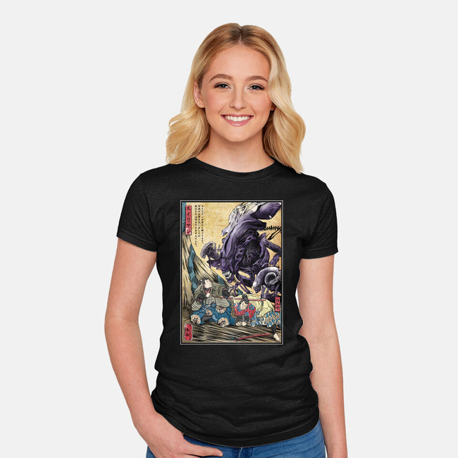 Aliens In Japan-womens fitted tee-DrMonekers