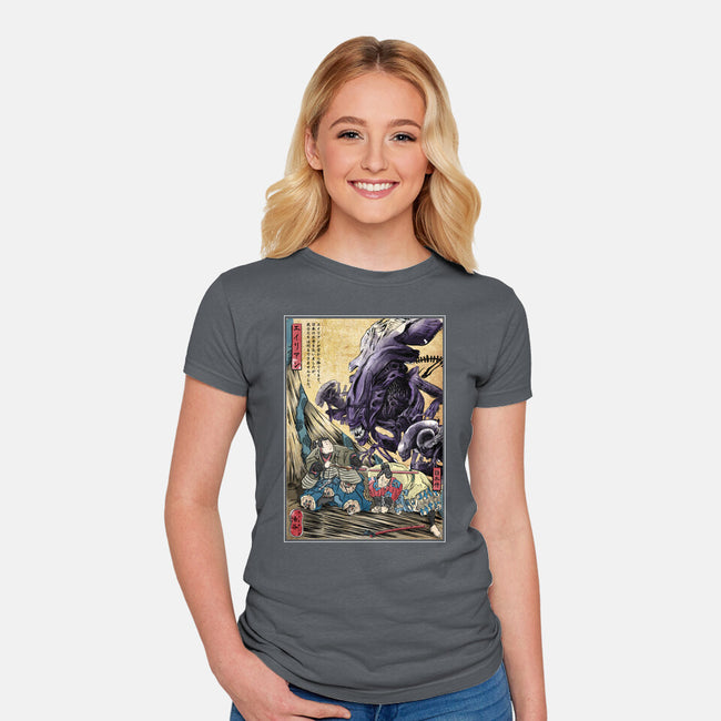 Aliens In Japan-womens fitted tee-DrMonekers