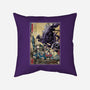 Aliens In Japan-none removable cover throw pillow-DrMonekers