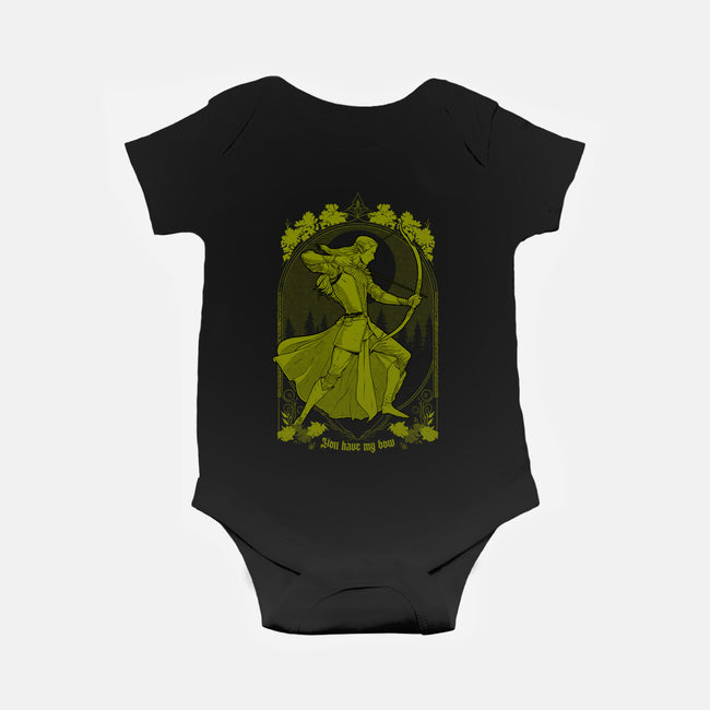 You Have My Bow-baby basic onesie-Hafaell