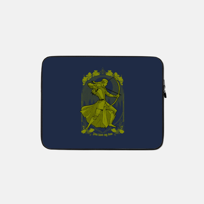 You Have My Bow-none zippered laptop sleeve-Hafaell