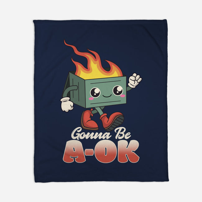 Gonna Be A-OK-none fleece blanket-RoboMega