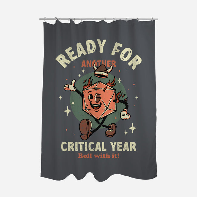 Critical Year-none polyester shower curtain-retrodivision