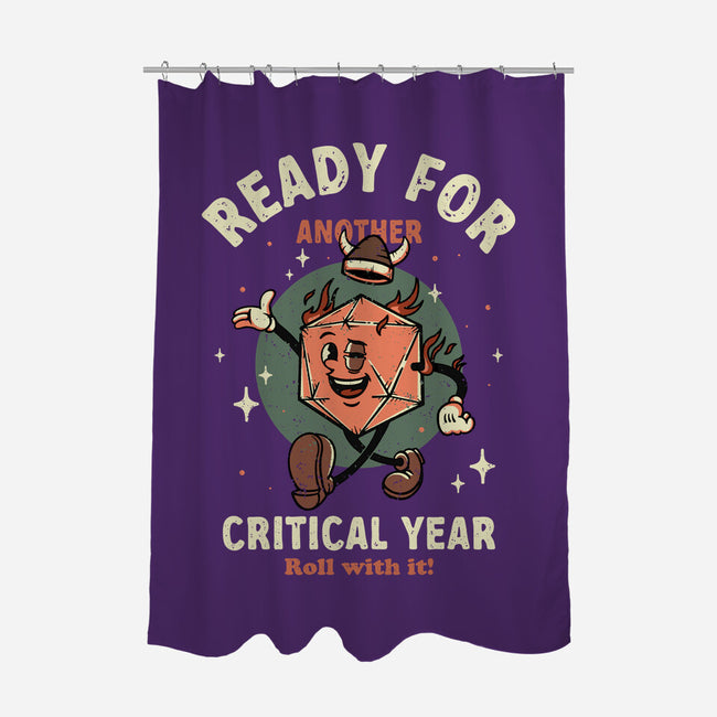 Critical Year-none polyester shower curtain-retrodivision