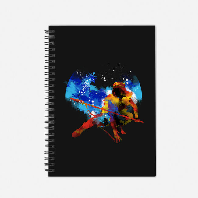 Red Princess Splash-none dot grid notebook-kharmazero