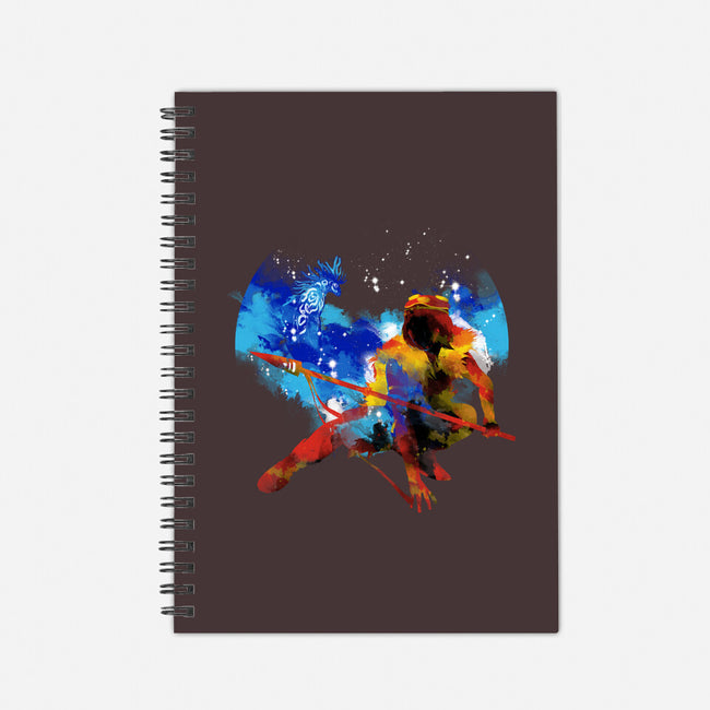 Red Princess Splash-none dot grid notebook-kharmazero