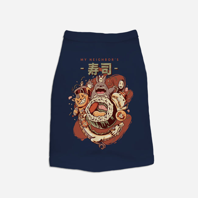 My Neighbor's Sushi Kawaii-dog basic pet tank-daizzystudio