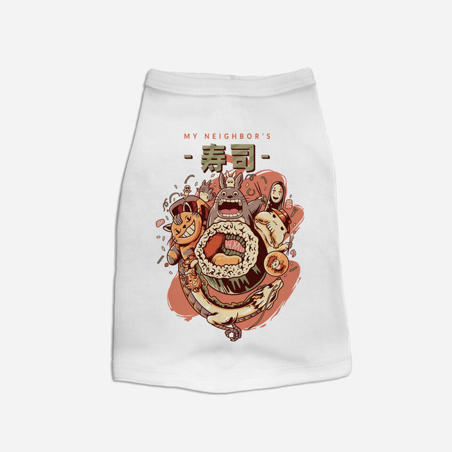 My Neighbor's Sushi Kawaii-dog basic pet tank-daizzystudio