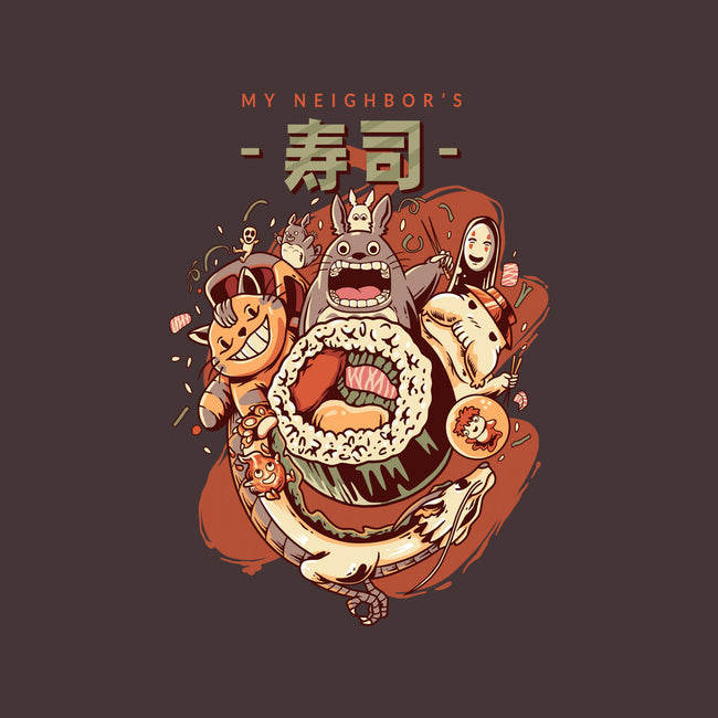 My Neighbor's Sushi Kawaii-none removable cover w insert throw pillow-daizzystudio