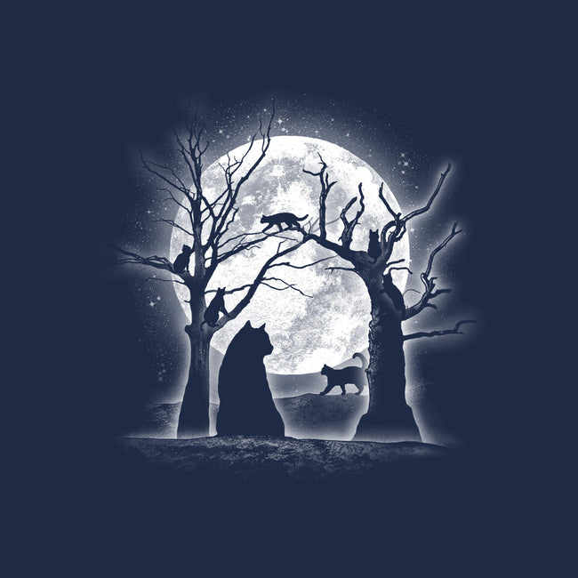 Moonlight Felines-unisex crew neck sweatshirt-fanfreak1
