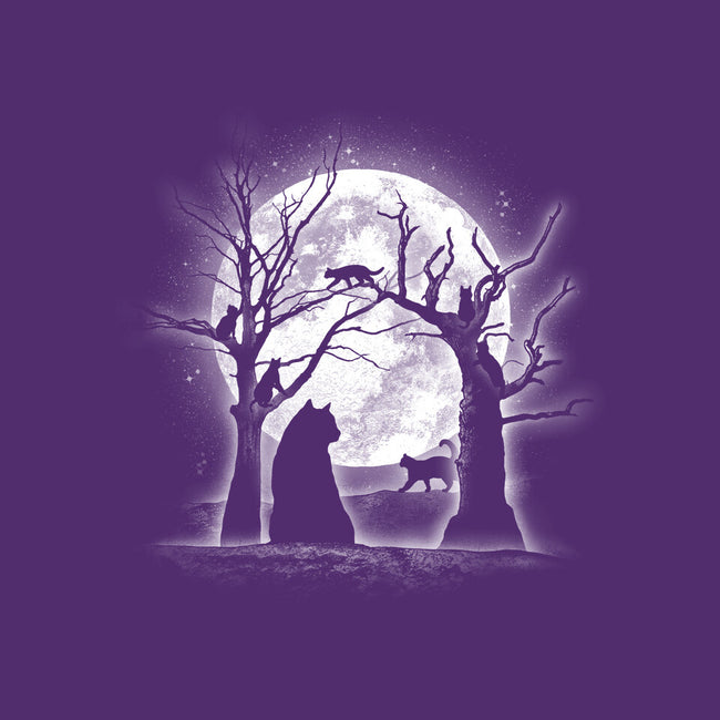 Moonlight Felines-none fleece blanket-fanfreak1