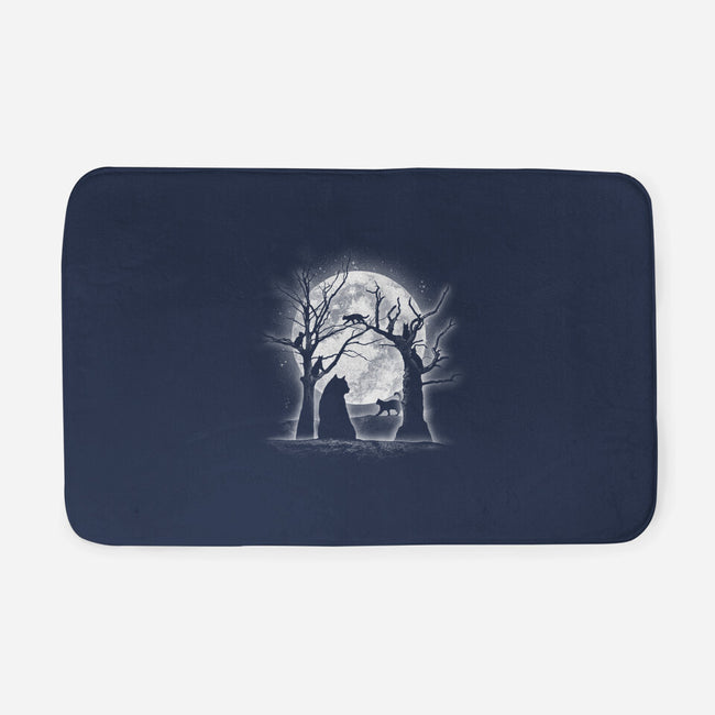 Moonlight Felines-none memory foam bath mat-fanfreak1