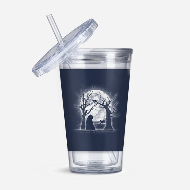 Moonlight Felines-none acrylic tumbler drinkware-fanfreak1