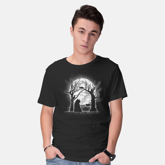 Moonlight Felines-mens basic tee-fanfreak1