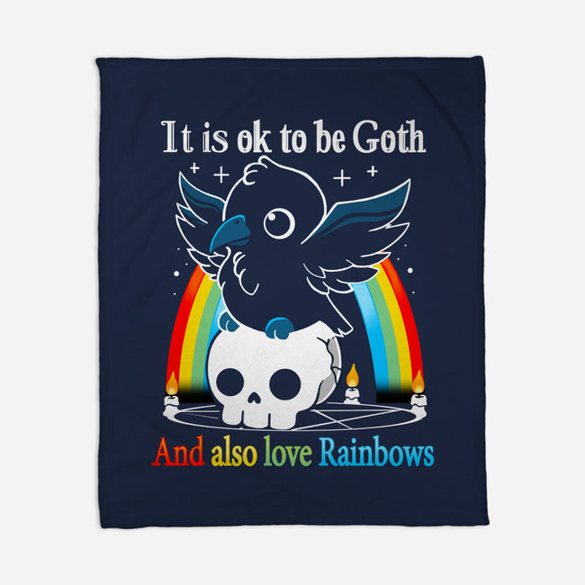 Be Goth-none fleece blanket-Vallina84