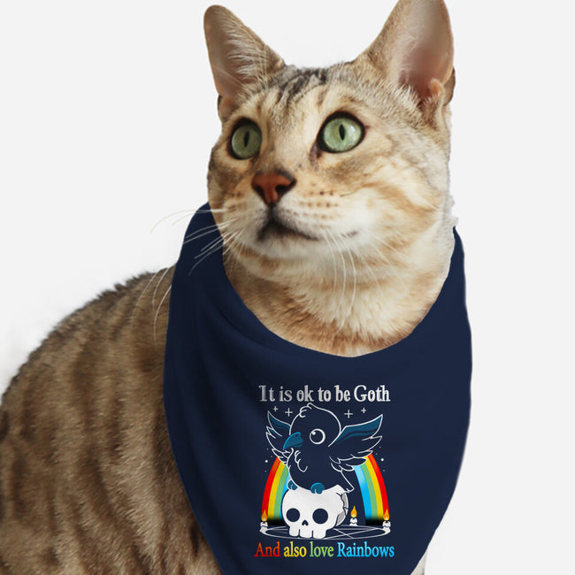 Be Goth-cat bandana pet collar-Vallina84