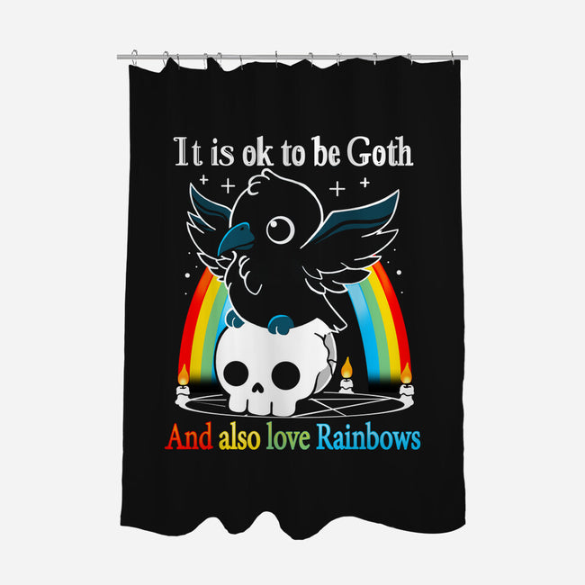 Be Goth-none polyester shower curtain-Vallina84