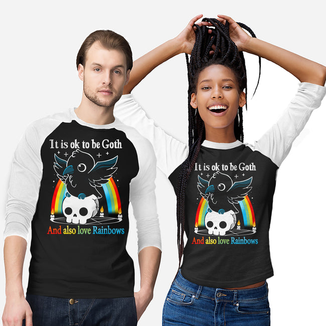 Be Goth-unisex baseball tee-Vallina84