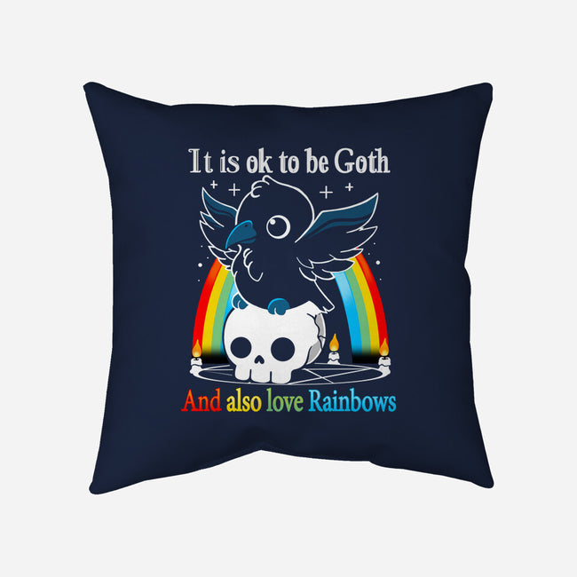Be Goth-none removable cover w insert throw pillow-Vallina84