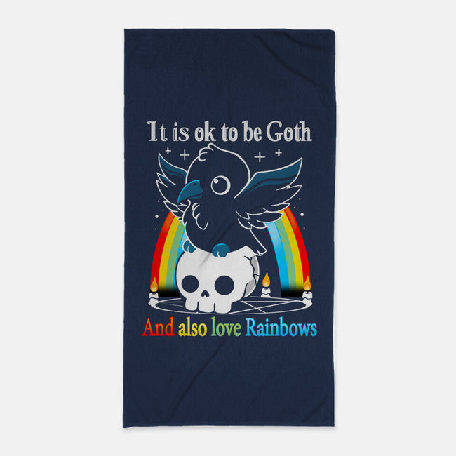 Be Goth-none beach towel-Vallina84