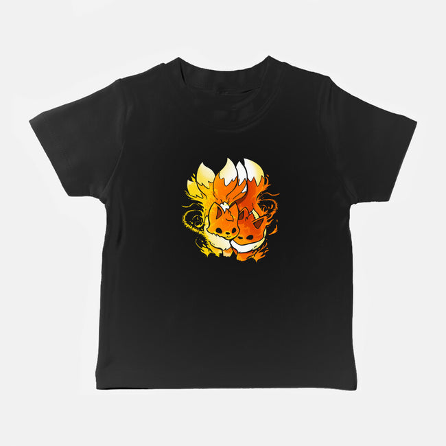 Fire Foxes-baby basic tee-Vallina84