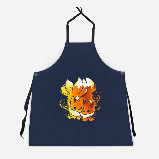Fire Foxes-unisex kitchen apron-Vallina84