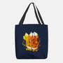 Fire Foxes-none basic tote bag-Vallina84