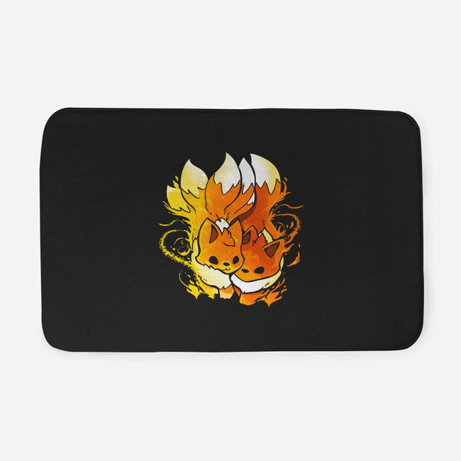 Fire Foxes-none memory foam bath mat-Vallina84